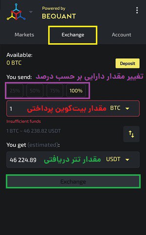اکسچنج در مایسلیوم