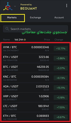 بازارها در مایسلیوم