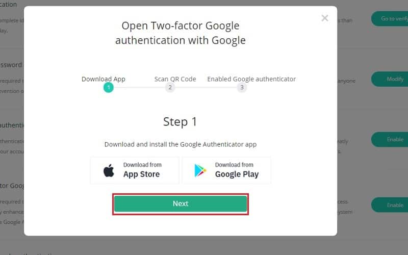 راه اندازی Google Authenticator
