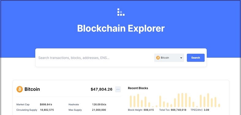 جستجوگر بلاکچین Blockchain Explorer