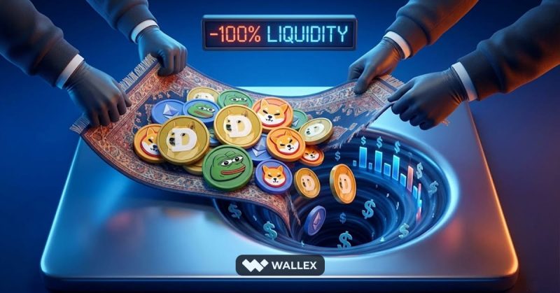 Rug Pull و تخلیه نقدینگی در میم کوین ها