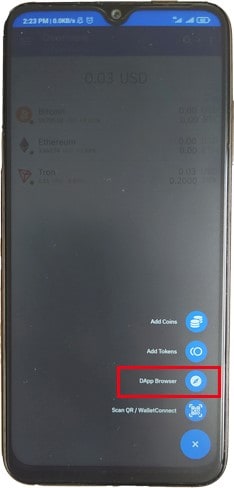 DAPPS در کیف پول کوینومی