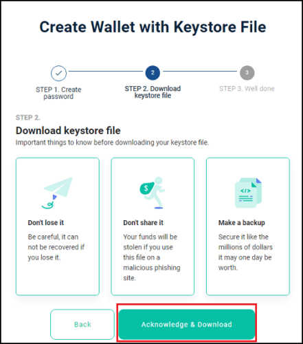فایل Keystore