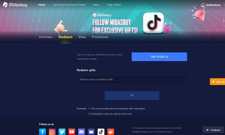 واردکردن پین کد گیفت کارت در فیلد ردیم