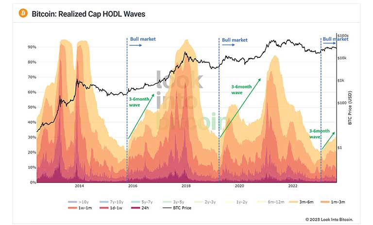 امواج HODL ارزش واقعی بیت کوین