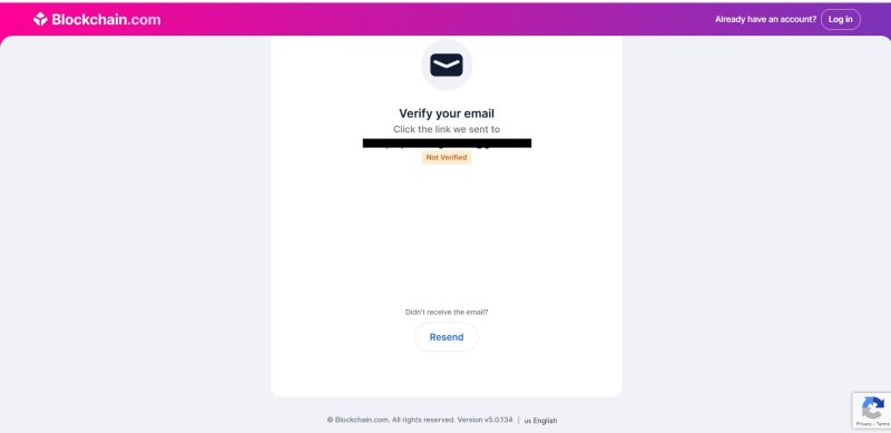 ایمیل تایید کیف پول بلاکچین دات کام