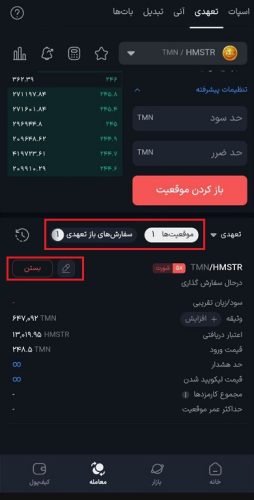 آموزش باز کردن موقعیت تعهدی فروش