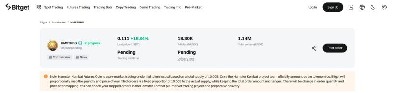 قیمت توکن همستر کامبت در صرافی بیت گت