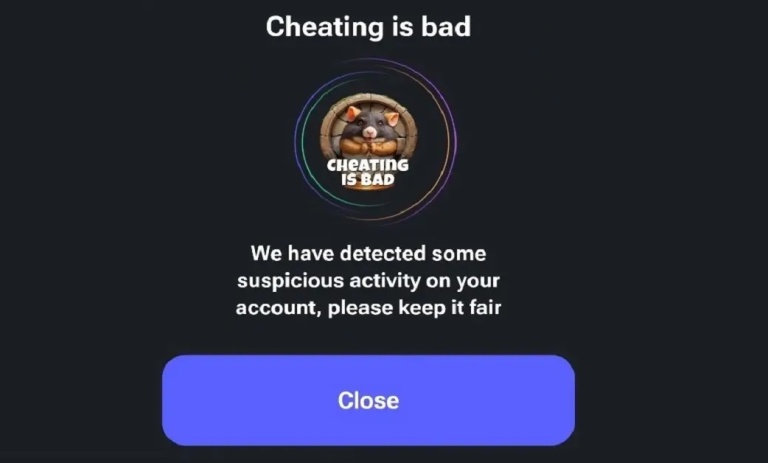 نشان Cheating is bad همستر کامبت