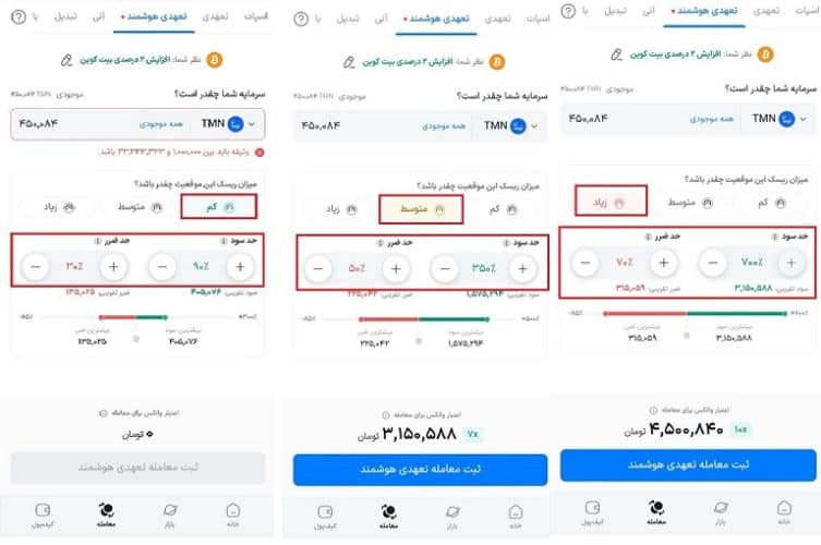 موقعیت تعهدی هوشمند والکس