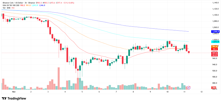 تلاش بایننس کوین برای عبور از میانگینها