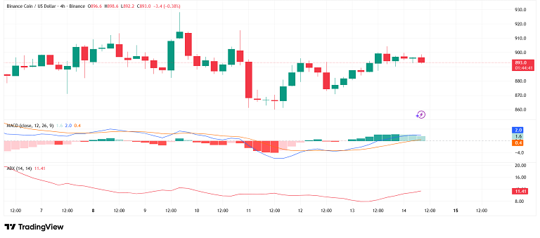 بازگشت بایننس کوین به ۸۹۰ دلار