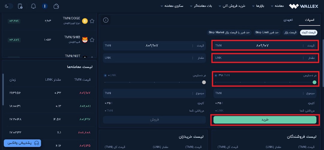 اطلاعات مورد نیاز برای خرید چین لینک