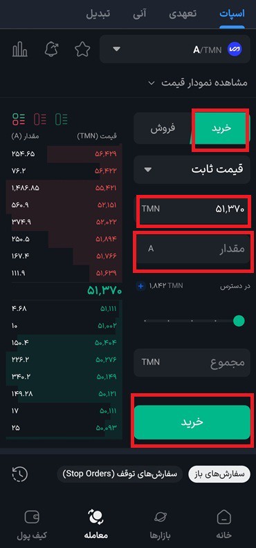اطلاعات مورد نیاز برای خرید والتا