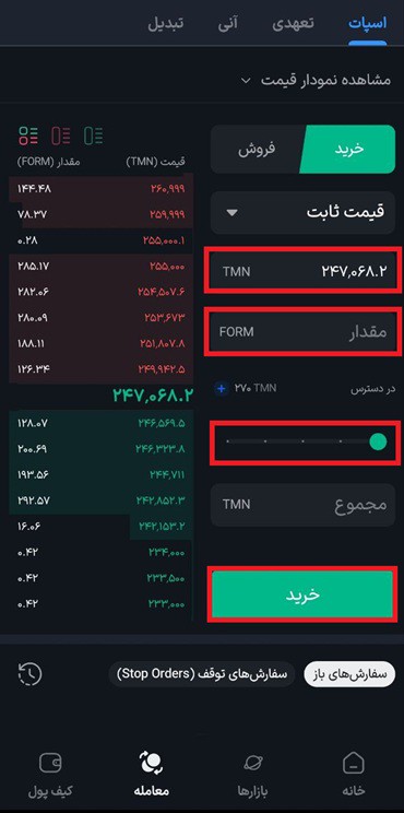 خرید فور در بازار اسپات